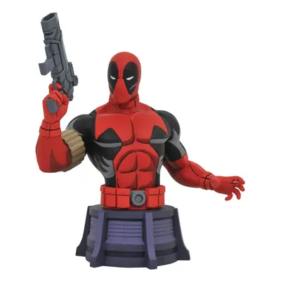 Marvel Animated X-Men: Deadpool Bust Multicolor inches