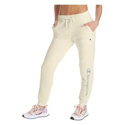 Champion Women's Powerblend Joggers Script Logo Chalk White-586152