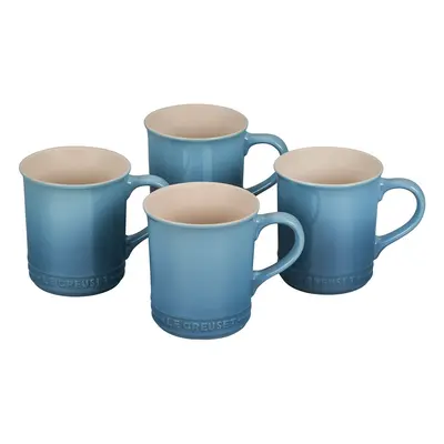 Le Creuset Stoneware Set of Mugs oz. each Caribbean