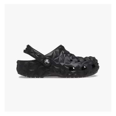 (UK 2, Black) Crocs CLASSIC GEOMETRIC Kids Clogs Black