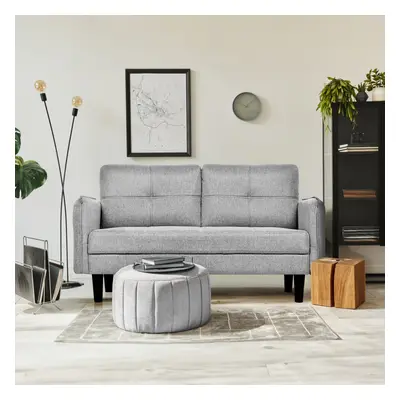 2 Seater Sofa, Modern Linen Sofa Couch with Thicken Cushions