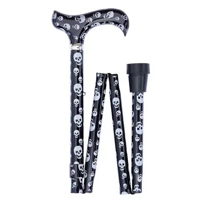 Classic Canes Contemporary Chic Skulls Cane â Derby Handle Stylish Fashionable Foldable Adjust