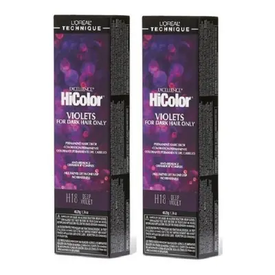 (H18 - (2pks)) H18 Deep Violet L'Oreal Excellence HiColor For Dark Hair Only