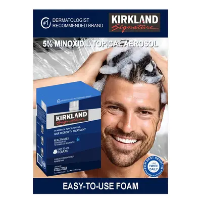 5% Minoxidil Foam GM Easy-to-Use Hair Regrowth Treatment ( Pack OF )