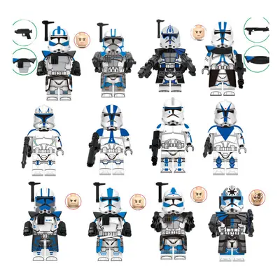 12pcs Star Wars Clone Troopers Minifigures Fit Lego