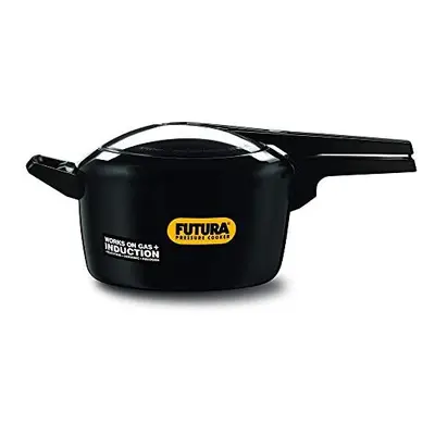 FUTURA Pressure Cooker, Aluminum, Black, 5-Litre