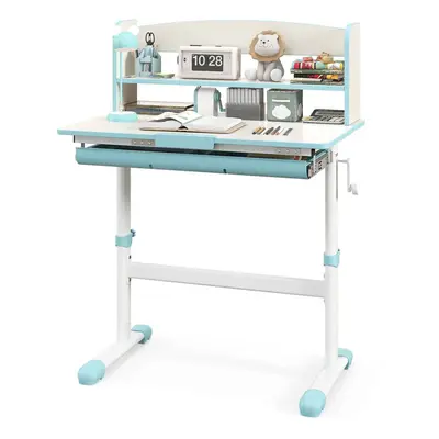 Kids Study Desk Height Adjustable Children Writing Table w/ Tilt Desktop