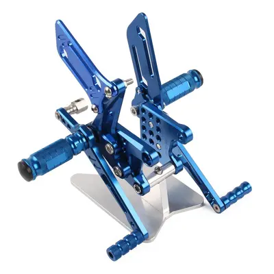 (Blue) Racing Foot Pegs Rearsets Motorcycle Rear Set