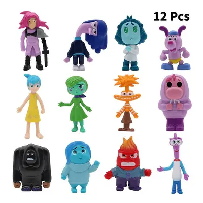 (12Pcs) Out Inside Pvc Figures Model Doll Cake Decor Statues Display Kids Collections