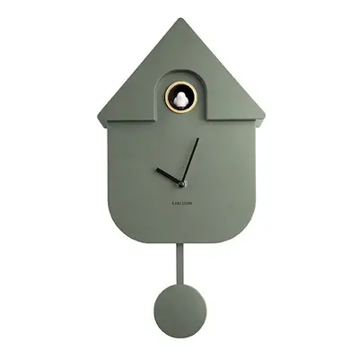 (Jungle Green) Karlsson Modern Cuckoo Wall Clock