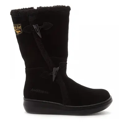 (8 (Adults')) Slope | Black | Women's Warm-Lined Mid-Calf Boots