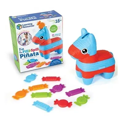 Learning Resources LRNLER9135 Pia the Fill & Spill Pinata, Multi Color - Pack of