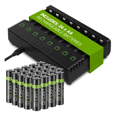 Venom Battery Charge Dock + x AA 2100mAh Rechargeable Batteries