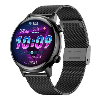 Chronus Smart Watch, Health Monitoring Sports, IP67 Waterproof, Black