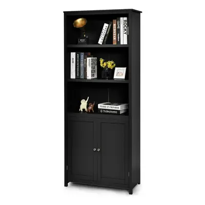 Bookcase Shelving Storage Cabinet Standing Wooden Display Bookcase