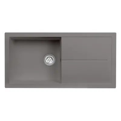 SIA DIAM10XLGR 1.0 Bowl Grey Composite Reversible Inset Sink