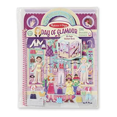 Melissa & Doug Puffy Sticker Activity Book: Day of Glamour - Reusa