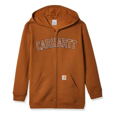 Carhartt boys Zip-up Hooded Long Sleeve Sweatshirt Sweater Black M