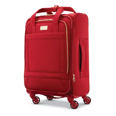 American Tourister Belle Voyage Softside Luggage with Spinner Wheels Red CarryOn 21Inch