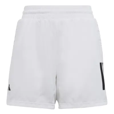 adidas Boys' Club Tennis 3-Stripes Shorts White (2023) Medium