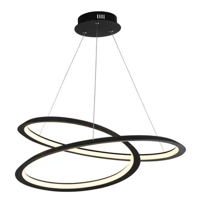 Searchlight Swirl Led Pendant Sand Black. Dimmable