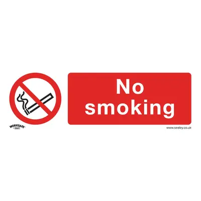 Sealey Worksafe® No Smoking Safety Sign, Rigid Plastic - Pack of SS13P10