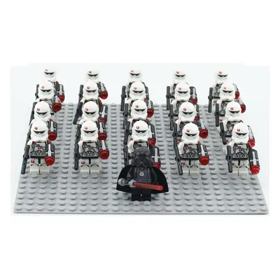 (Star Wars-T) 21PCS Star Wars 501st Clone Troopers Rex Minifigures Kids Toy Set Fit Lego (Exclud