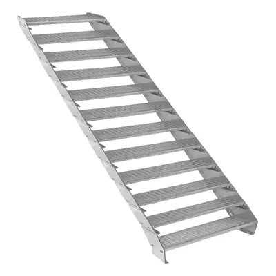 Metal Staircase Section Adjustable Height Galvanised Steel Steps 90cm / 900mm