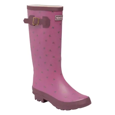 (7 UK, Violet Rose Blush) Regatta Womens Fairweather II Waterproof Outdoor Wellies Wellington Bo