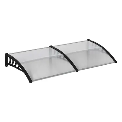 Outsunny Door Canopy Outdoor Awning Rain Shelter for Window Porch, Clear