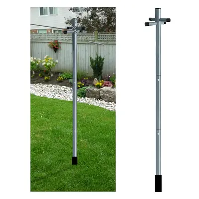 Large Metal Washing Line 2.4 m Post Support Pole