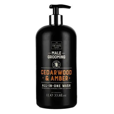 Cedarwood & Amber All in One Wash - Litre by Scottish Fine Soaps