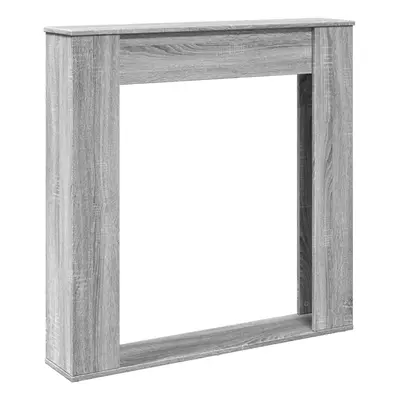 (grey sonoma) vidaXL Fireplace Surround Fire Surround Fire Place Engineered Wood