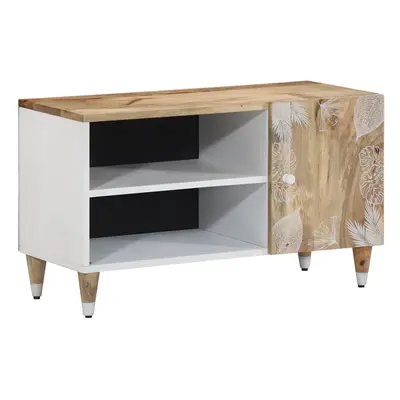 vidaXL TV Cabinet 80x31.5x46 cm Solid Wood Mango TV stand TV sideboard