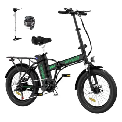 HITWAY BK11 Electric Folding Bike, Fat Tire E Bike 250W 36V/11.2Ah Battery