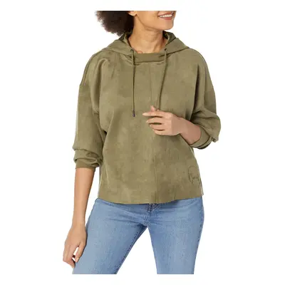 GUESS Women's Zorina Sweatshirt Desert Green Medium