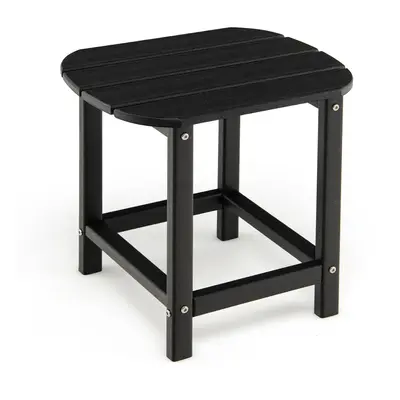 Side Table Indoor Outdoor Garden Patio HDPE Adirondack Rectangular End Table