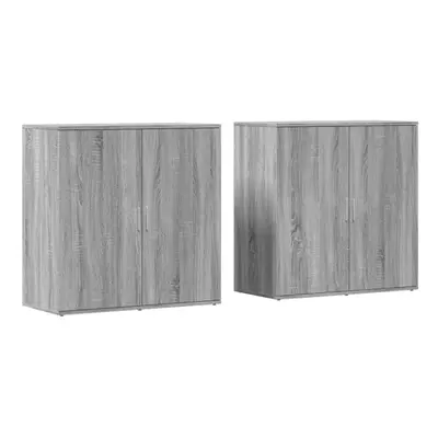 (grey sonoma) vidaXL Sideboards Cupboard Cabinet Highboard pcs Sonoma Oak Engineered Wood