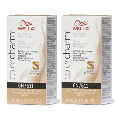 (6N â pack of 2) Wella Color Charm Permanent Liquid Haircolor