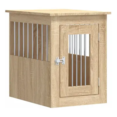 (sonoma oak, x x cm) vidaXL Dog Crate Furniture Pet Doghouse Dog Kennel Dog Cage Engineered Wood