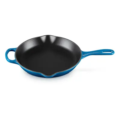 Le Creuset Enameled Cast Iron Signature Iron Handle Skillet, 10.25" (1-3/4 qt.), Marseille