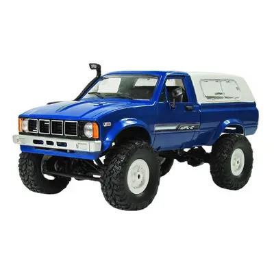 (Blue) 1/16 RTR 4WD 2.4G Military Truck Crawler Off Road RC Car 2CH Toy