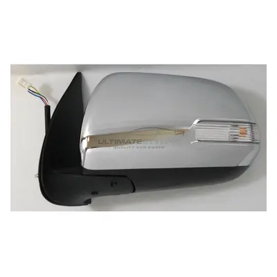 Toyota Hi-Lux Pick-Up 2012-9/2016 Electric Wing Door Mirror Chrome Passenger Side N/S