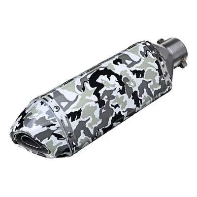 (C) 38-51mm Stainless Steel Motorcycle Exhaust Muffler Pipe With Silencer Universal