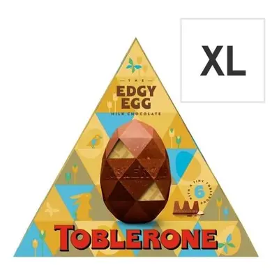 2 x Toblerone The Edgy Egg Milk Chocolate Easter Egg 298G