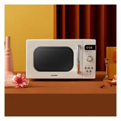 800W 20L Retro Microwave Oven with LED Display