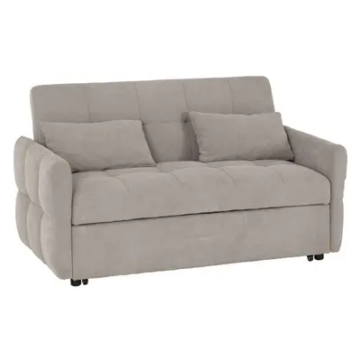 Chelsea Sofa Bed in Silver Grey Fabric Contemporary and minimalist