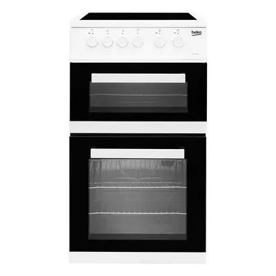 Beko Electric Cooker with Ceramic Hob - White - A Rated