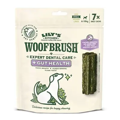 Lily's Kitchen Woofbrush Gut Health Dental Chew - Natural Dental Sticks for Small Dogs (5 Packs 