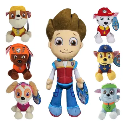 (all 7) 8"20CM PAW PATROL PLUSH SOFT TOYS MARSHALL CHASE ROCKY RUBBLE ZUMA UK